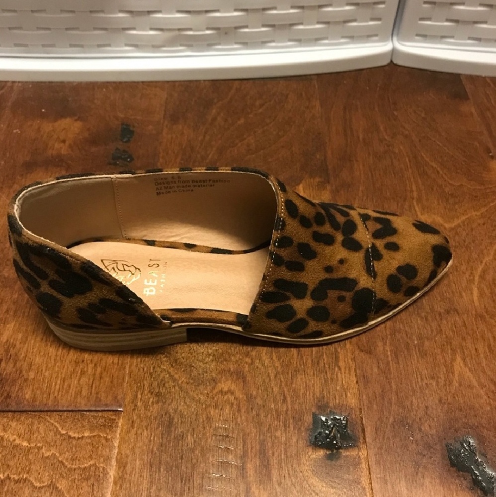 Lepoard print loafer Size 5.5